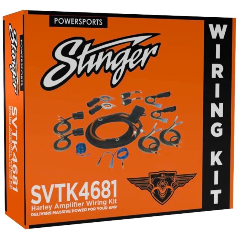 Stinger Harley-Davidson Touring Motorcycles (1998-Present) 2/4 Channel Universal Amplifier Wiring Kit, Direct Fit Wiring, Harley Davidson Road Glide & Street Glide, (SVTK4681) - Image 2